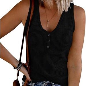 Tank top black size medium